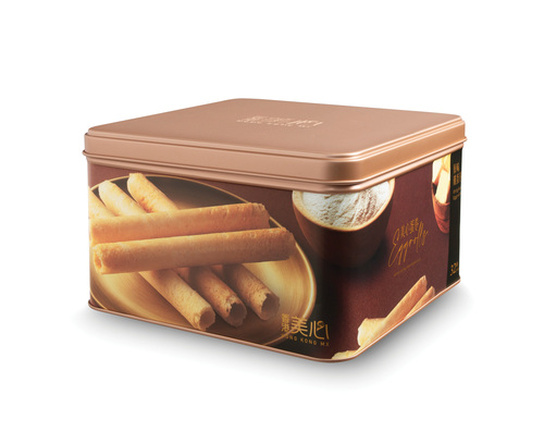 香港美心原味鸡蛋卷（448克/32条）—— 金奖传奇，网红蛋卷鼻祖，纯净五种原料造就经典