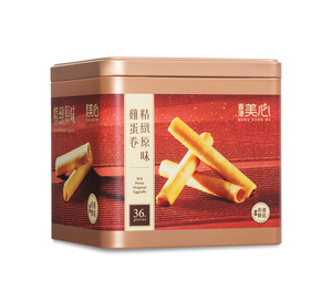 香港美心精致原味鸡蛋卷（208克/36条）—— 金奖工艺传承，独立小包锁鲜，纯净配方还原经典酥香